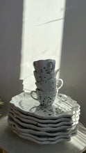 Load image into Gallery viewer, Selection Louani- Set café 4 tasse éclats vert
