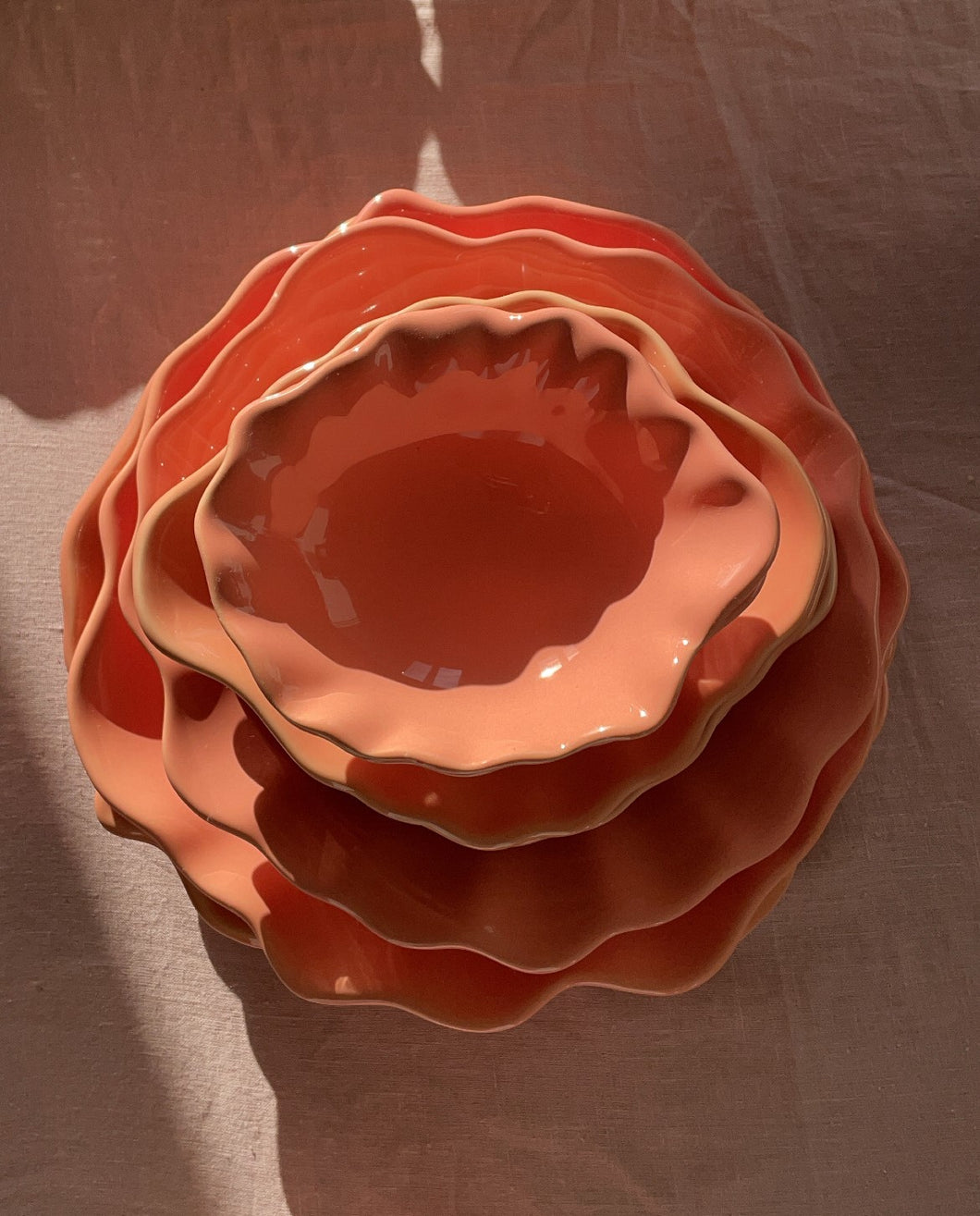 Set déjeuner au soleil -Corail