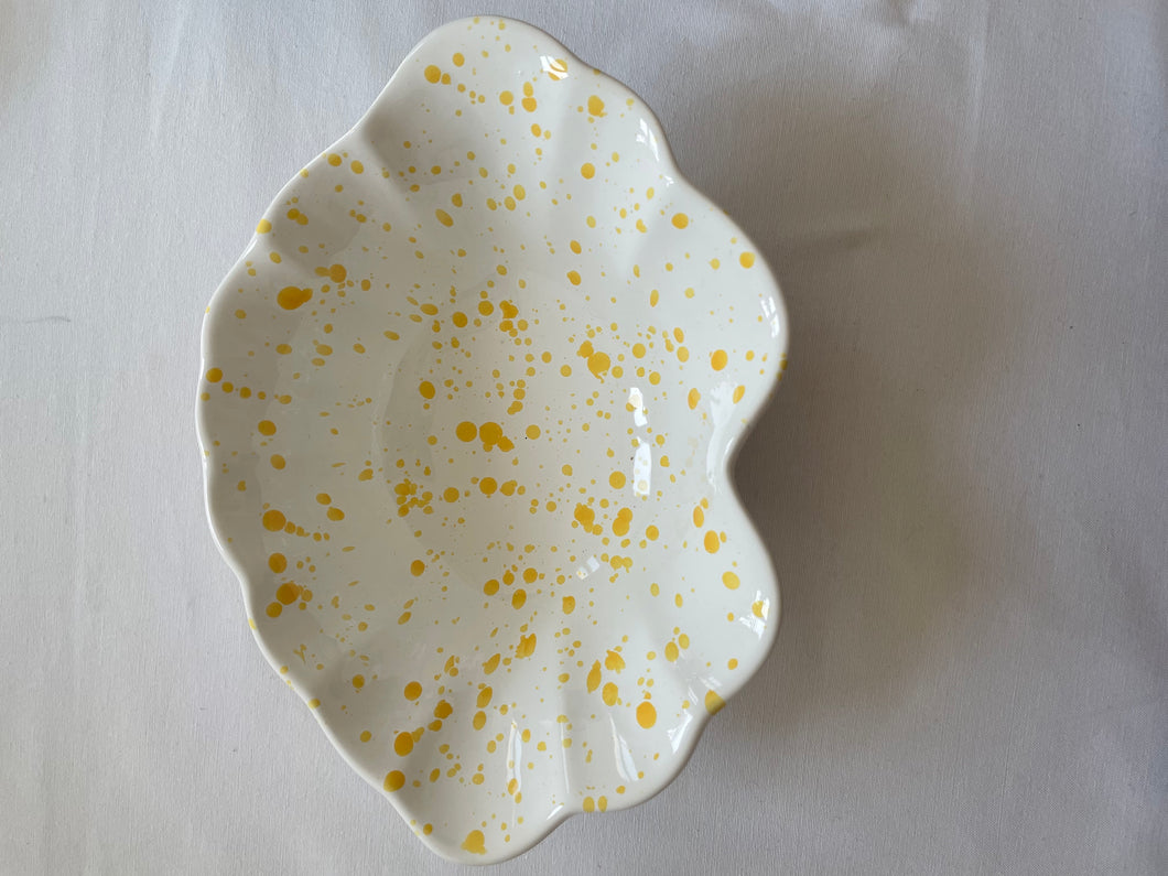 Souvenirs d'été- saladier éclats jaunes