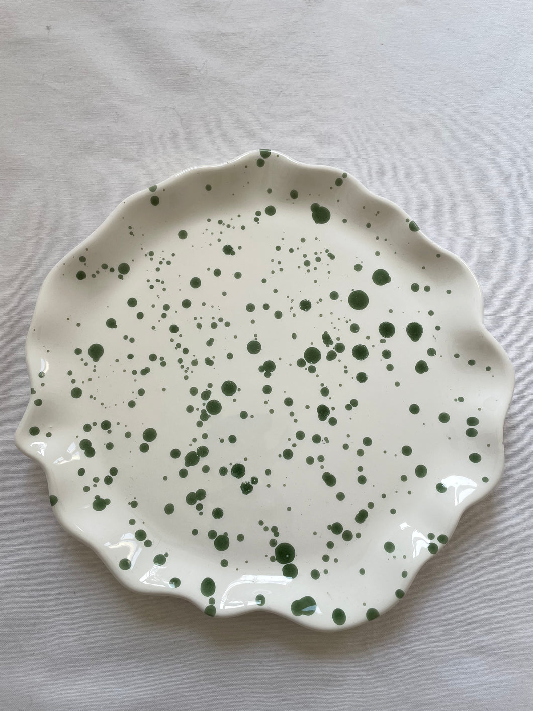Souvenirs d'été- éclats vert-Assiette plate